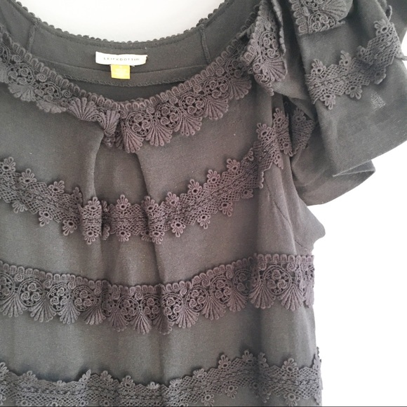 Anthropologie Leifsdottir Ruffle Crochet Dress - Picture 2 of 8